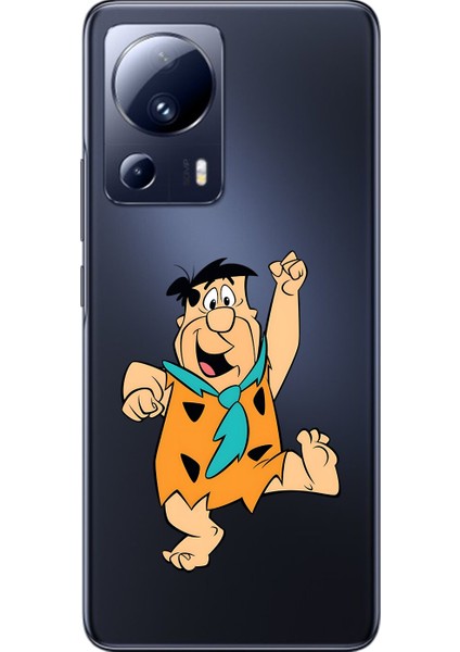 Xiaomi Mi 13 Lite Uyumlu Şeffaf Kılıf Cartoon 3 Tasarımlı