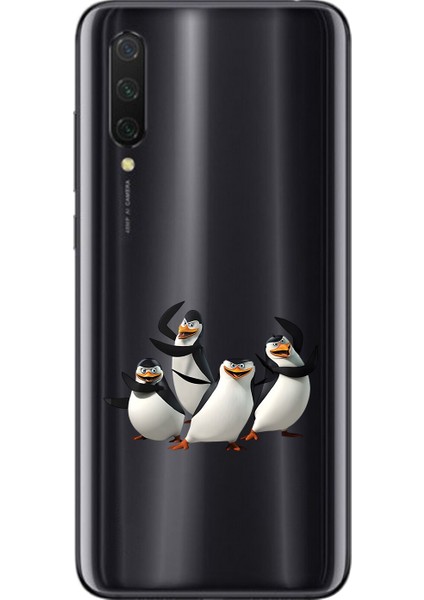 Xiaomi Mi 9 Lite Uyumlu Şeffaf Kılıf Cartoon 8 Tasarımlı