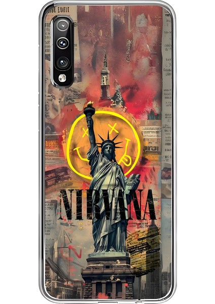 Samsung Galaxy A50 Uyumlu Şeffaf Kılıf Aesthetic 3 Tasarımlı