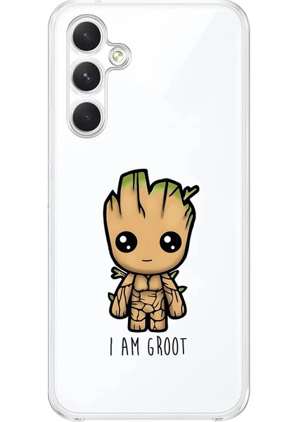 Samsung Galaxy A34 Uyumlu Şeffaf Kılıf Chibi 1 Tasarımlı
