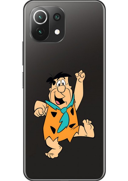 Xiaomi Mi 11 Lite Uyumlu Şeffaf Kılıf Cartoon 3 Tasarımlı
