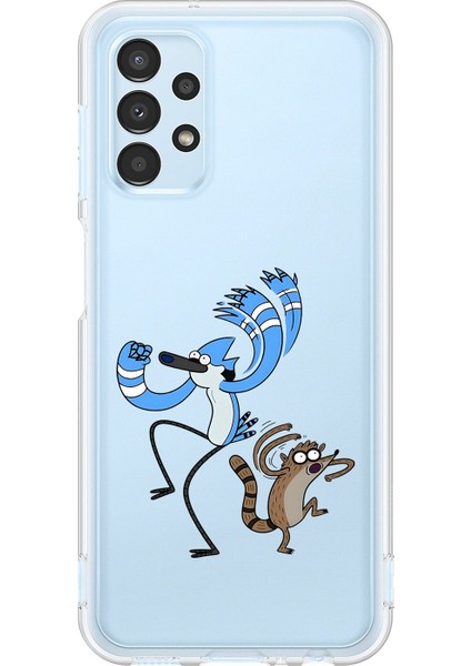 Samsung Galaxy A13 Uyumlu Şeffaf Kılıf Cartoon 13 Tasarımlı