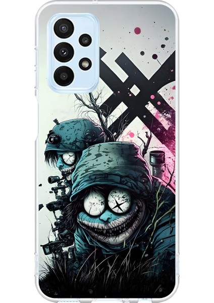 Samsung Galaxy A23 Uyumlu Şeffaf Kılıf Aesthetic 6 Tasarımlı