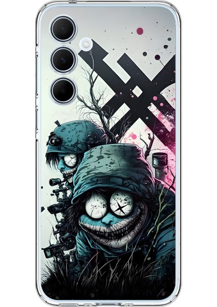 Samsung Galaxy A35 Uyumlu Şeffaf Kılıf Aesthetic 6 Tasarımlı