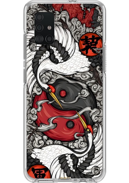 Samsung Galaxy A71 Uyumlu Şeffaf Kılıf Aesthetic 4 Tasarımlı