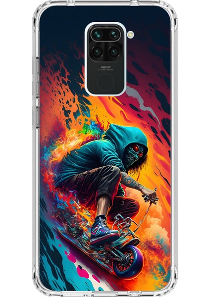 Xiaomi Redmi Note 9 Uyumlu Şeffaf Kılıf Aesthetic 5 Tasarımlı
