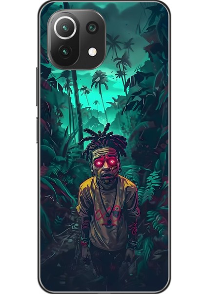 Xiaomi Mi 11 Lite Uyumlu Şeffaf Kılıf Aesthetic 7 Tasarımlı