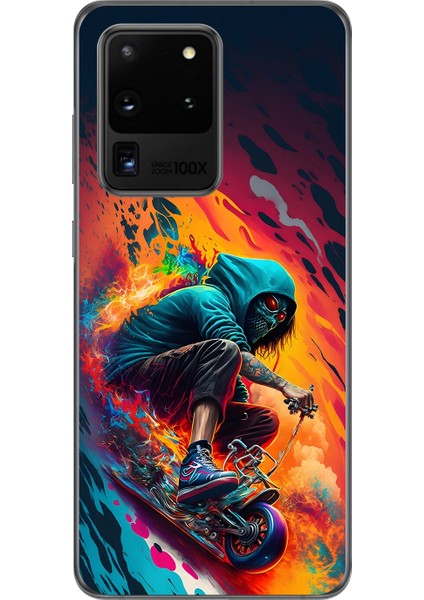 Samsung Galaxy S20 Ultra Uyumlu Şeffaf Kılıf Aesthetic 5 Tasarımlı