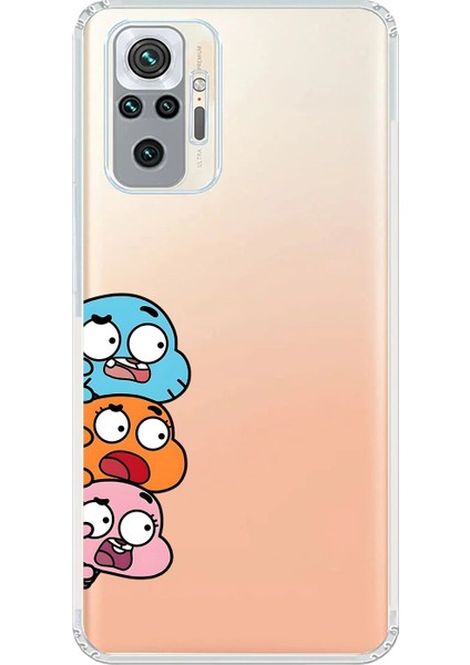 Xiaomi Redmi Note 10 Pro Uyumlu Şeffaf Kılıf Cartoon 6 Tasarımlı