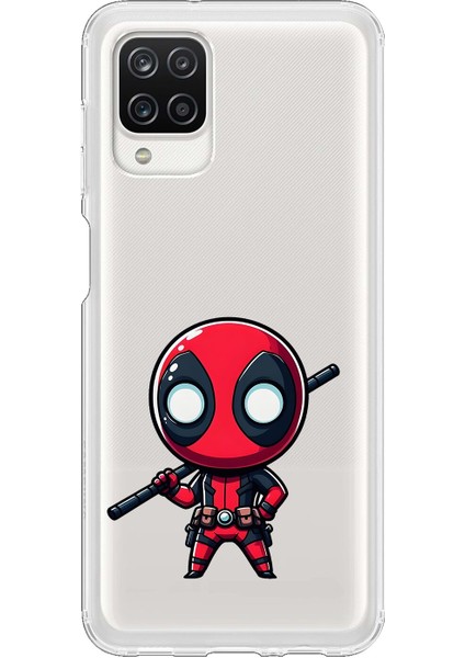 Samsung Galaxy A12 Uyumlu Şeffaf Kılıf Chibi 8 Tasarımlı