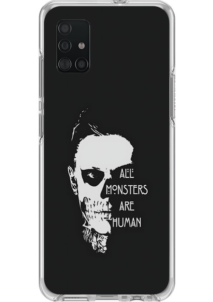 Samsung Galaxy A71 Uyumlu Şeffaf Kılıf American Horror Story Tasarımlı