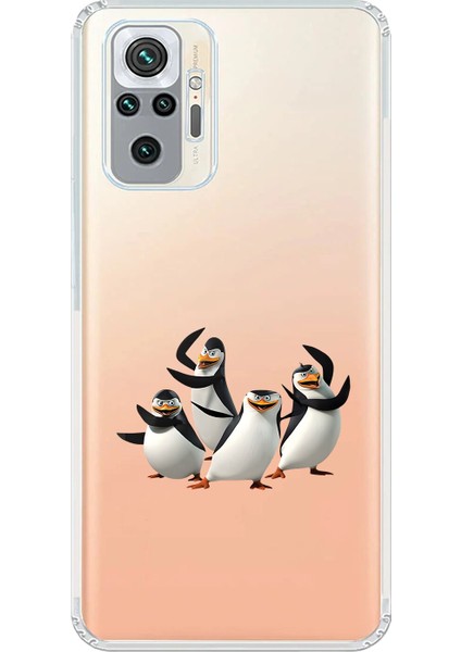Xiaomi Redmi Note 10 Pro Uyumlu Şeffaf Kılıf Cartoon 8 Tasarımlı