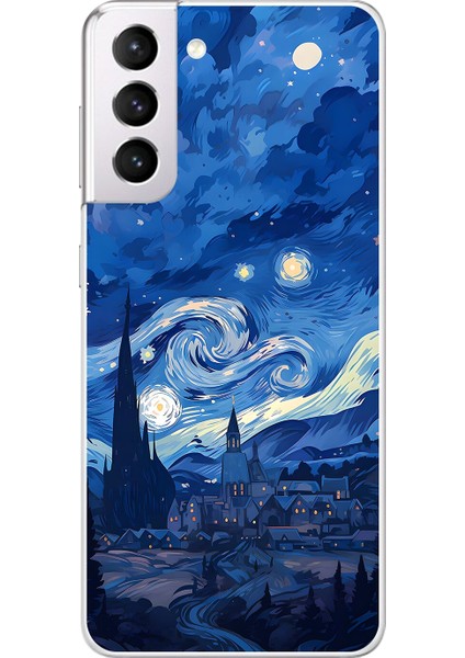 Samsung Galaxy S21 Uyumlu Şeffaf Kılıf Aesthetic 8 Tasarımlı