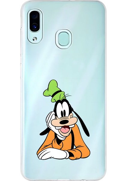 Samsung Galaxy A30 Uyumlu Şeffaf Kılıf Cartoon 5 Tasarımlı