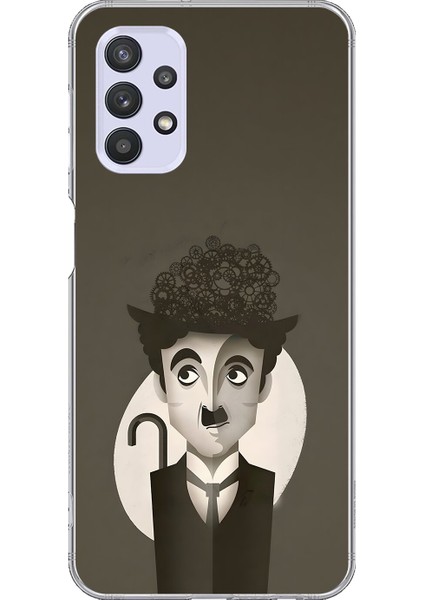 Samsung Galaxy A32 Uyumlu Şeffaf Kılıf Aesthetic 1 Tasarımlı