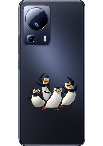Xiaomi Mi 13 Lite Uyumlu Şeffaf Kılıf Cartoon 8 Tasarımlı