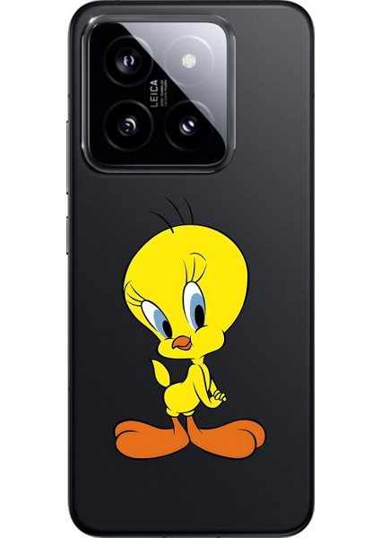 Xiaomi Mi 14 Uyumlu Şeffaf Kılıf Cartoon 17 Tasarımlı