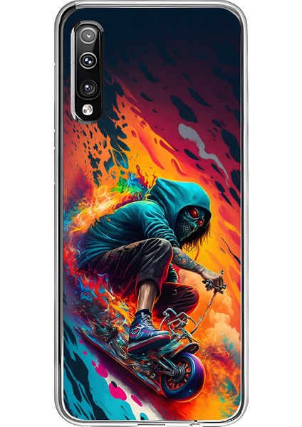 Samsung Galaxy A50 Uyumlu Şeffaf Kılıf Aesthetic 5 Tasarımlı
