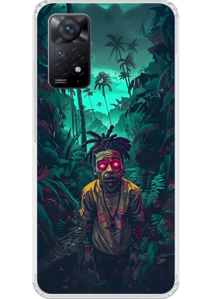 Xiaomi Redmi Note 11 Pro Uyumlu Şeffaf Kılıf Aesthetic 7 Tasarımlı