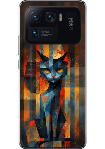 Xiaomi Mi 11 Pro Uyumlu Şeffaf Kılıf Aesthetic 2 Tasarımlı