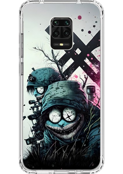 Xiaomi Redmi Note 9 Pro Uyumlu Şeffaf Kılıf Aesthetic 6 Tasarımlı