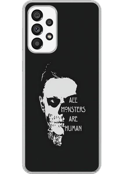 Samsung Galaxy A73 Uyumlu Şeffaf Kılıf American Horror Story Tasarımlı