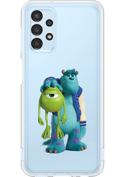 Samsung Galaxy A13 Uyumlu Şeffaf Kılıf Cartoon 15 Tasarımlı