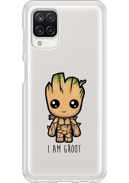 Samsung Galaxy A12 Uyumlu Şeffaf Kılıf Chibi 1 Tasarımlı
