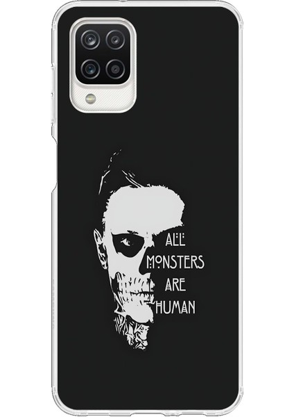 Samsung Galaxy A12 Uyumlu Şeffaf Kılıf American Horror Story Tasarımlı