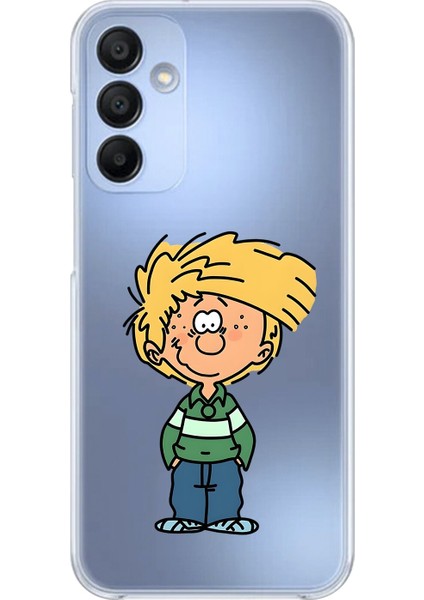 Samsung Galaxy A15 Uyumlu Şeffaf Kılıf Cartoon 2 Tasarımlı