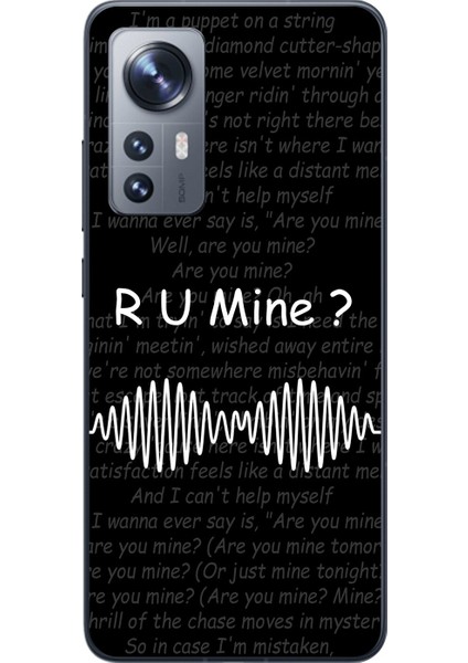 Xiaomi Mi 12 Uyumlu Şeffaf Kılıf R U Mine Tasarımlı