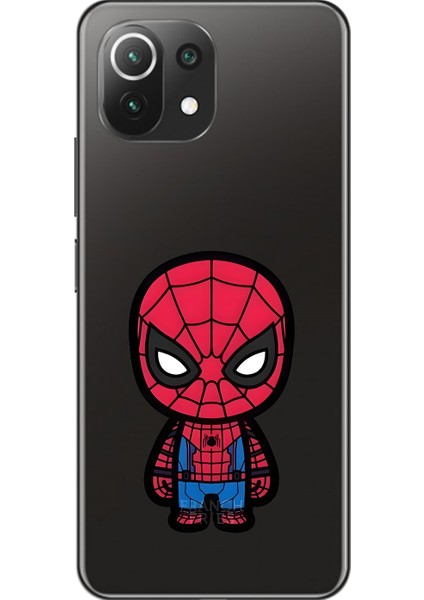 Xiaomi Mi 11 Lite Uyumlu Şeffaf Kılıf Chibi 7 Tasarımlı