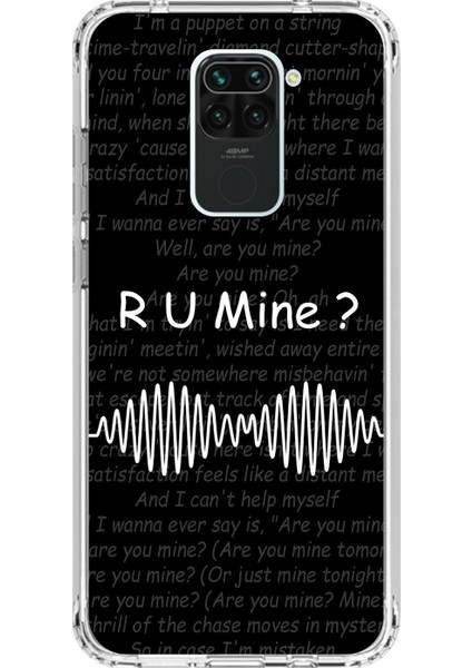 Xiaomi Redmi Note 9 Uyumlu Şeffaf Kılıf R U Mine Tasarımlı