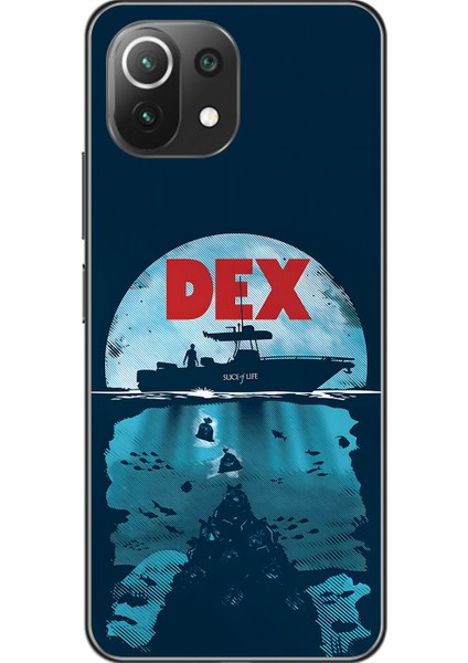Xiaomi Mi 11 Lite Uyumlu Şeffaf Kılıf Dexter Tasarımlı