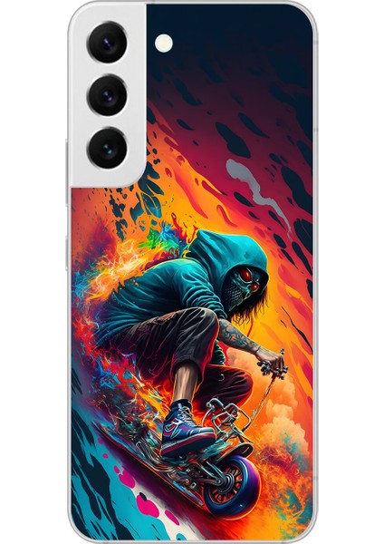 Samsung Galaxy S22 Uyumlu Şeffaf Kılıf Aesthetic 5 Tasarımlı