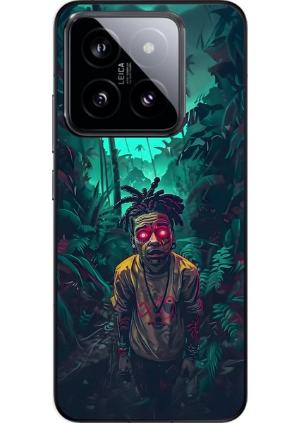 Xiaomi Mi 14 Pro Uyumlu Şeffaf Kılıf Aesthetic 7 Tasarımlı