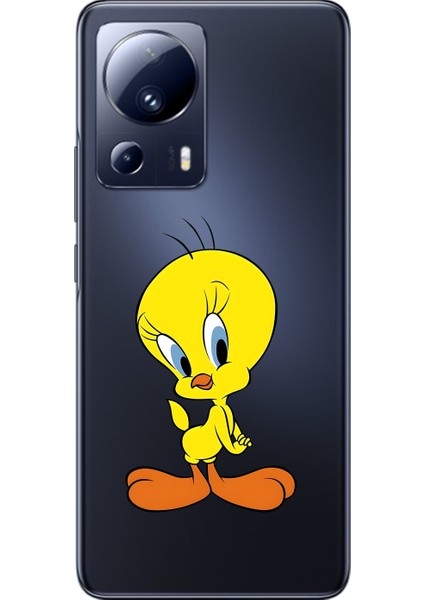 Xiaomi Mi 13 Lite Uyumlu Şeffaf Kılıf Cartoon 17 Tasarımlı