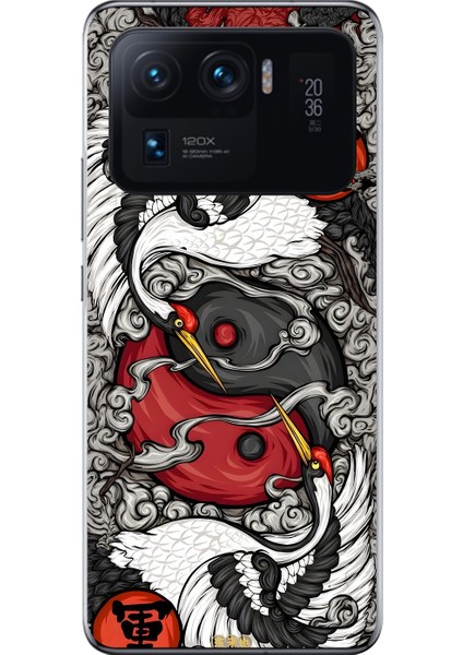 Xiaomi Mi 11 Pro Uyumlu Şeffaf Kılıf Aesthetic 4 Tasarımlı