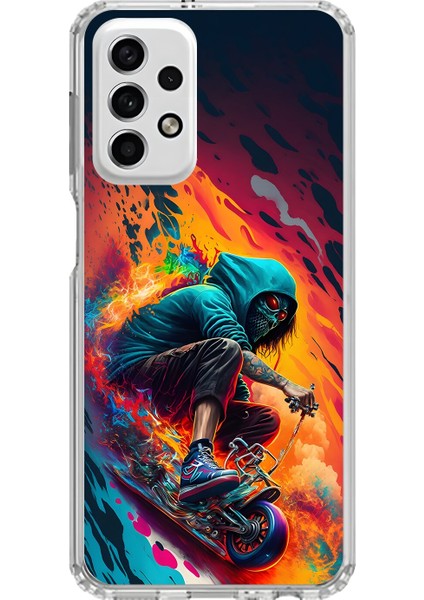 Samsung Galaxy A33 Uyumlu Şeffaf Kılıf Aesthetic 5 Tasarımlı