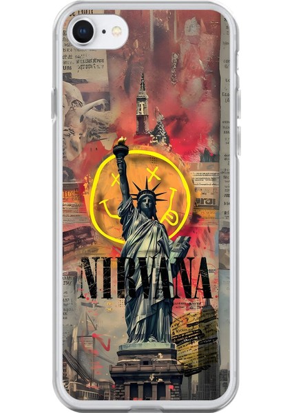 iPhone 6s Plus Uyumlu Şeffaf Kılıf Aesthetic 3 Tasarımlı