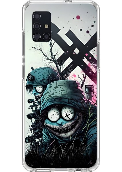 Samsung Galaxy A51 Uyumlu Şeffaf Kılıf Aesthetic 6 Tasarımlı