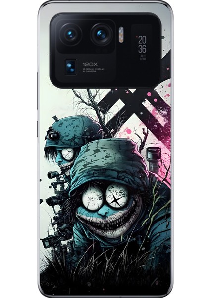 Xiaomi Mi 11 Pro Uyumlu Şeffaf Kılıf Aesthetic 6 Tasarımlı