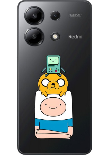 Xiaomi Redmi Note 13 Uyumlu Şeffaf Kılıf Cartoon 1 Tasarımlı