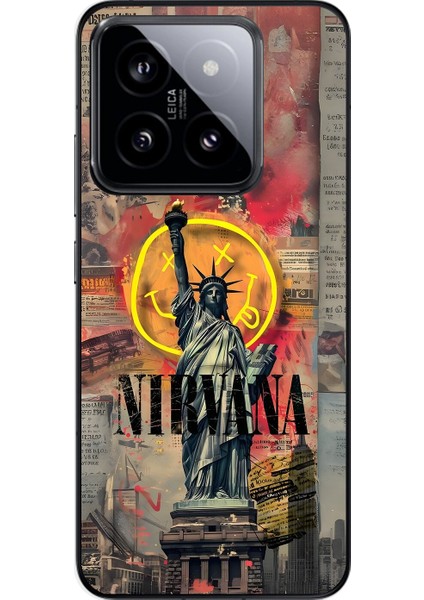 Xiaomi Mi 14 Pro Uyumlu Şeffaf Kılıf Aesthetic 3 Tasarımlı