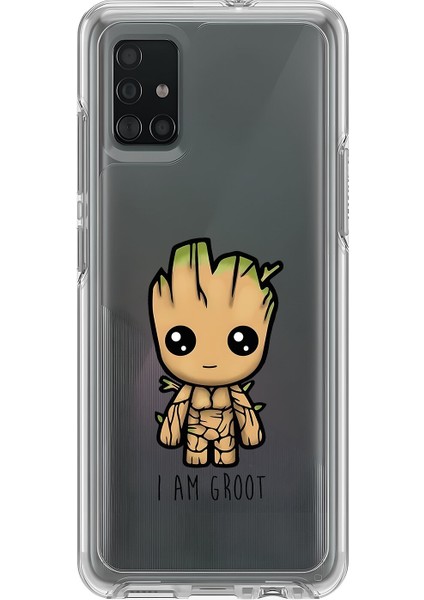 Samsung Galaxy A71 Uyumlu Şeffaf Kılıf Chibi 1 Tasarımlı