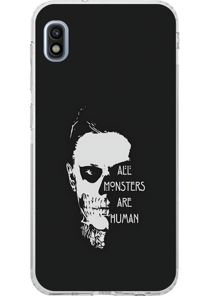 Samsung Galaxy A10 Uyumlu Şeffaf Kılıf American Horror Story Tasarımlı
