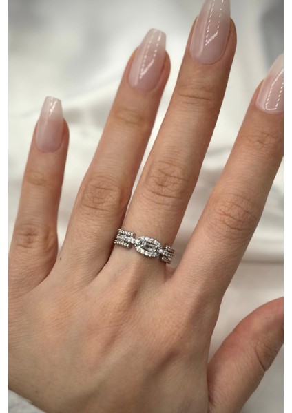 Baget Zirkon Taşlı Vintage Ünlü Model Ayarlanabilir Kadın Yüzük fiyatları