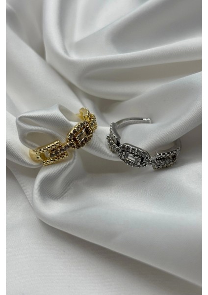 Baget Zirkon Taşlı Vintage Ünlü Model Ayarlanabilir Kadın Yüzük fırsatları