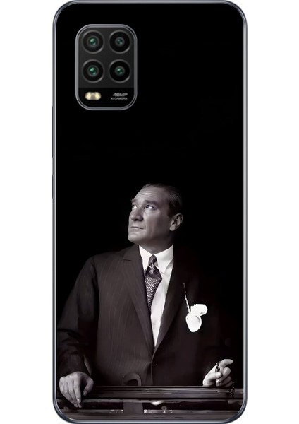 Xiaomi Mi 10 Lite Uyumlu Şeffaf Kılıf Atatürk 3 Tasarımlı