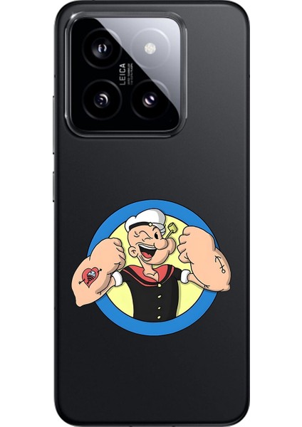 Xiaomi Mi 14 Uyumlu Şeffaf Kılıf Cartoon 12 Tasarımlı